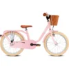 Puky Pigecykel 18 Tommer Retro Roze Med Kurv -Cykler Butik 4123 steelclassic18 retrorose 001 2000x.w1200