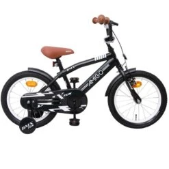 Amigo BMX FUN 16 Tommer 28 Cm Drengecykel Fodbremse Mat Sort