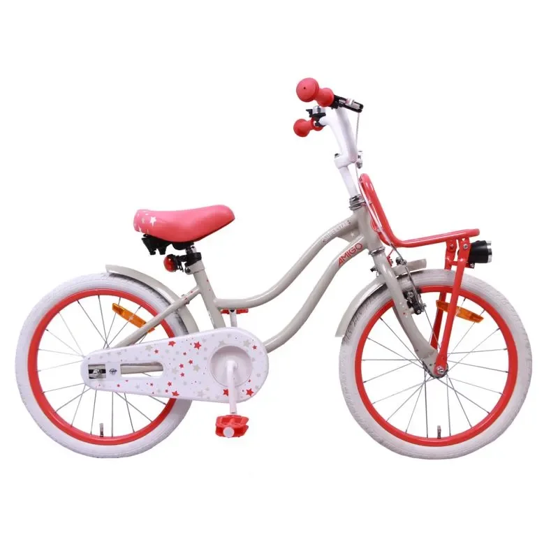 Amigo Superstar 18 Tommer 24 Cm Pigecykel Creme 3 Amigo Superstar 18 Tommer 24 Cm Pigecykel Creme
