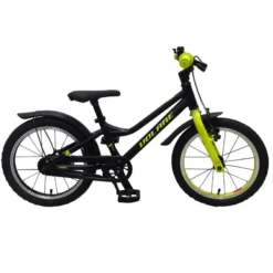 Volare BCargoer 16 Tommer Drengecykel Fodbremse Sort/neongrøn