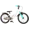 Volare Glamour 16 Tommer Pigecykel Fodbremse Hvid/mintgrøn -Cykler Butik Glamour 16 mint.w1200