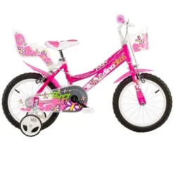 Dino Happy 16 Tommer 27 Cm Pigecykel, Lyserød